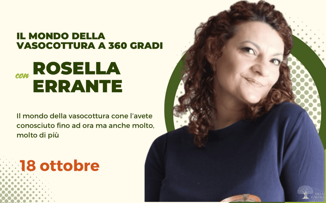 CORSO VASOCOTTURA CON ROSELLA ERRANTE