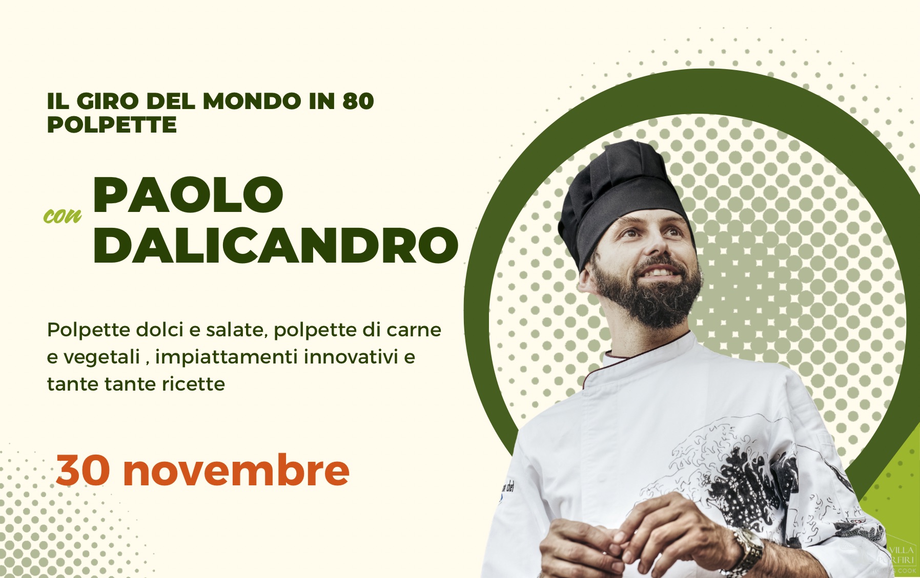 corso con Paolo Dalicandro corso di polpette