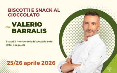 CORSO DI BISCOTTI E SNACK AL CIOCCOLATO CON VALERIO BARRALIS