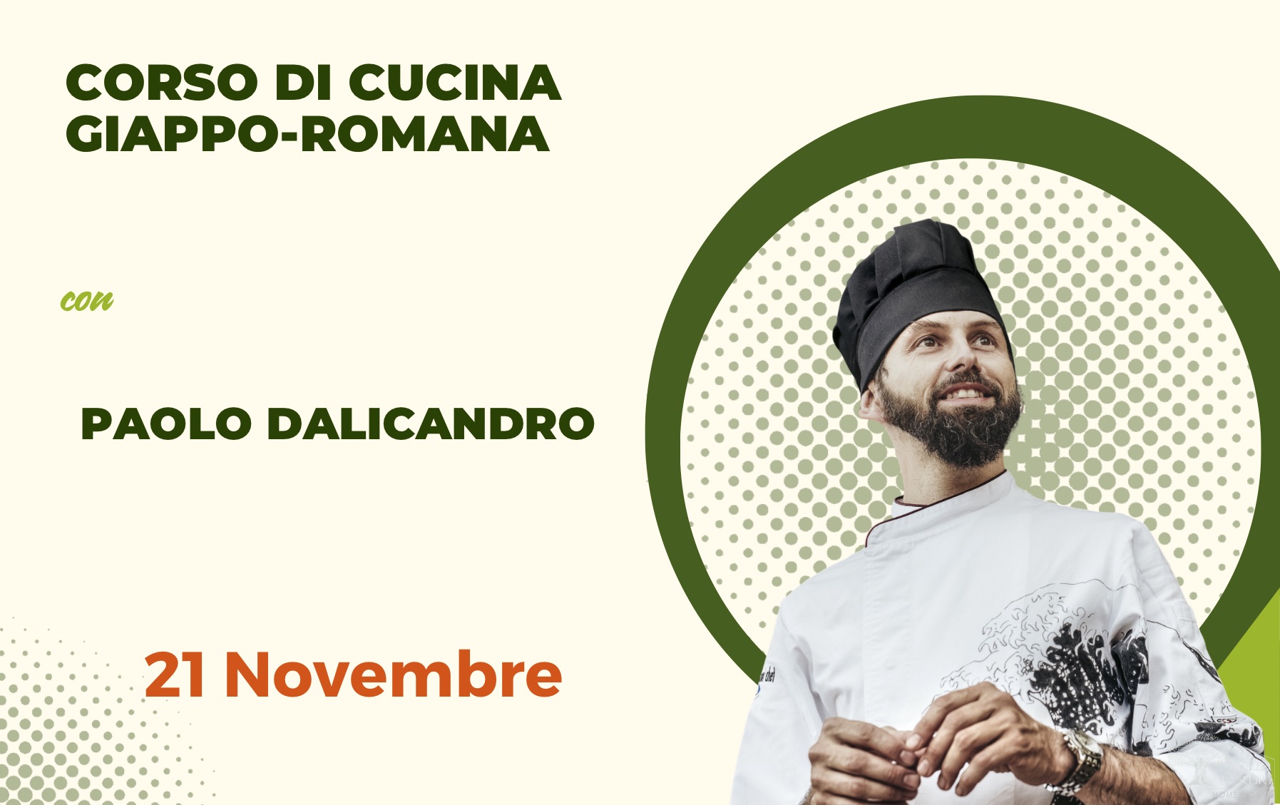 corso di cucina giappo romana a Villa Porfiri con lo chef Paolo Dalicandro