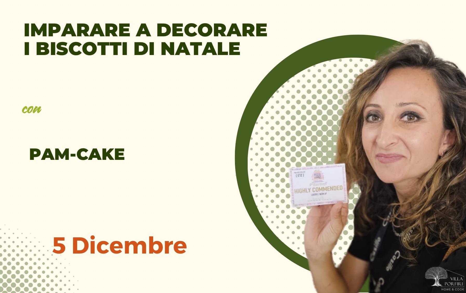 decorare i biscotti di natale Pamela D’Ercoli Pamcake durante il laboratorio per bambini dedicato a decorare biscotti di Natale con la pasta di zucchero a Villa Porfiri.
